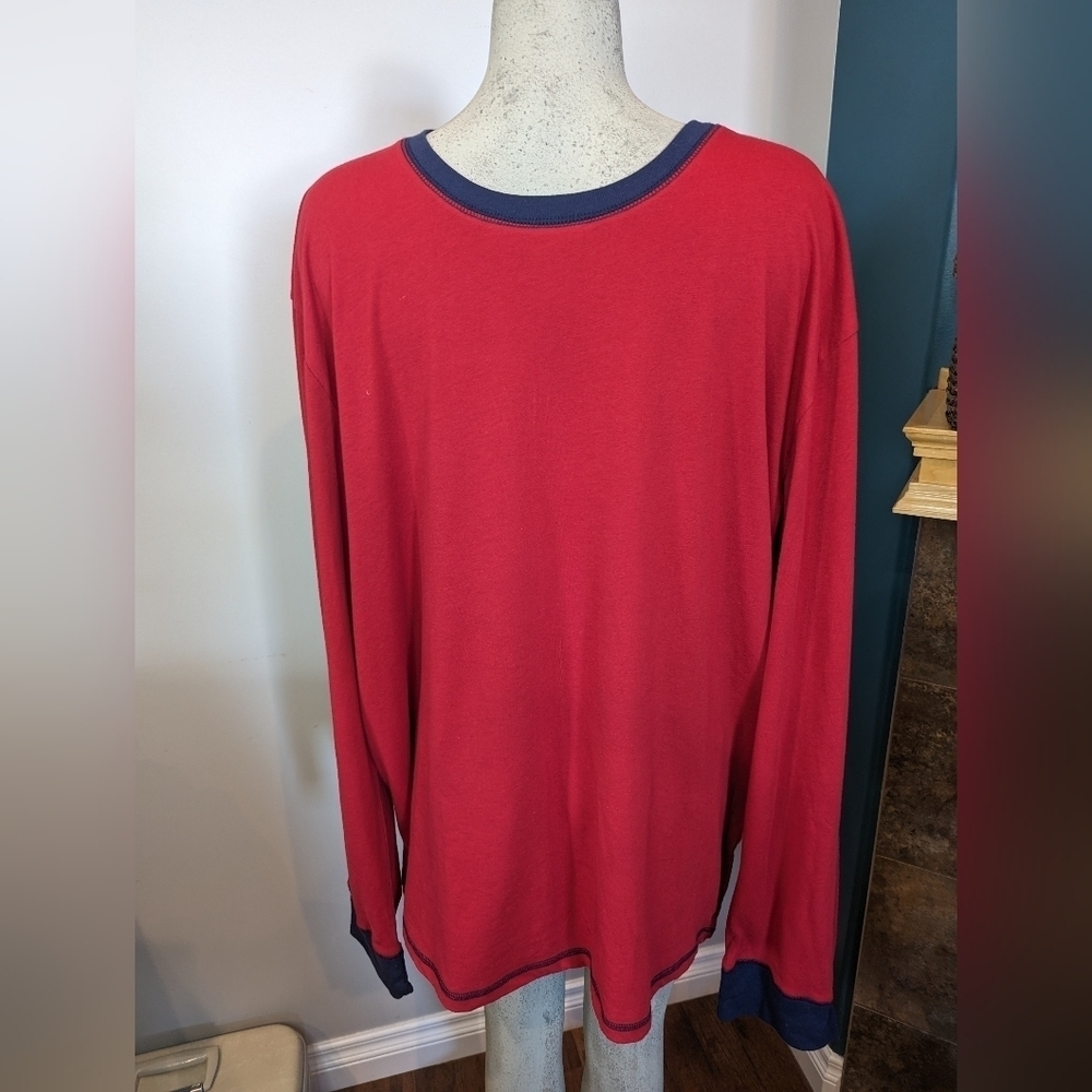 🍁Weather proof vintage, Long sleeve raglan red shirt Size XXL